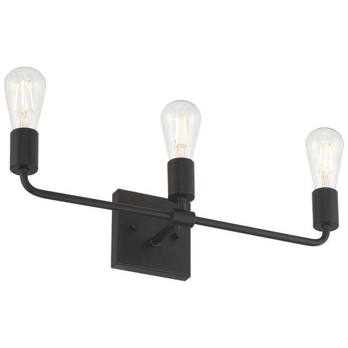 Access - 62443-MBL - Three Light Vanity - Virgin - Matte Black