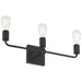 Access - 62443-MBL - Three Light Vanity - Virgin - Matte Black