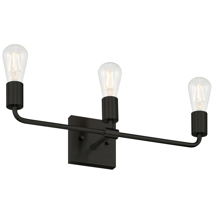 Access - 62443-MBL - Three Light Vanity - Virgin - Matte Black