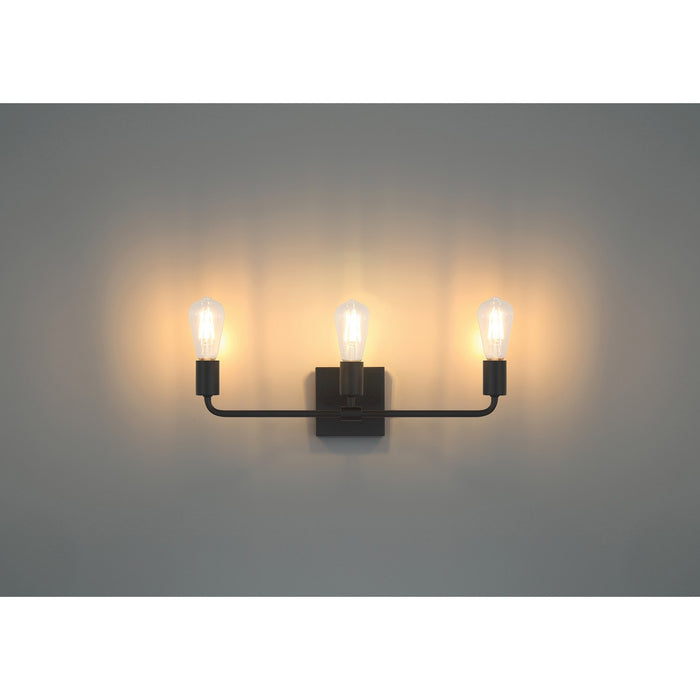 Access - 62443-MBL - Three Light Vanity - Virgin - Matte Black