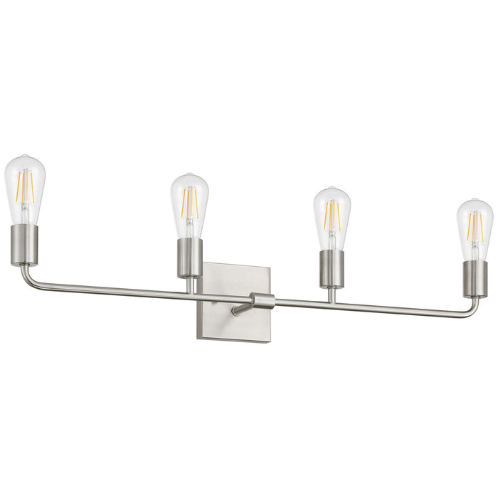 Access - 62444-BS - Four Light Vanity - Virgin - Brushed Steel