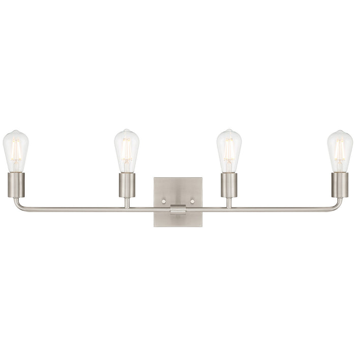 Access - 62444-BS - Four Light Vanity - Virgin - Brushed Steel