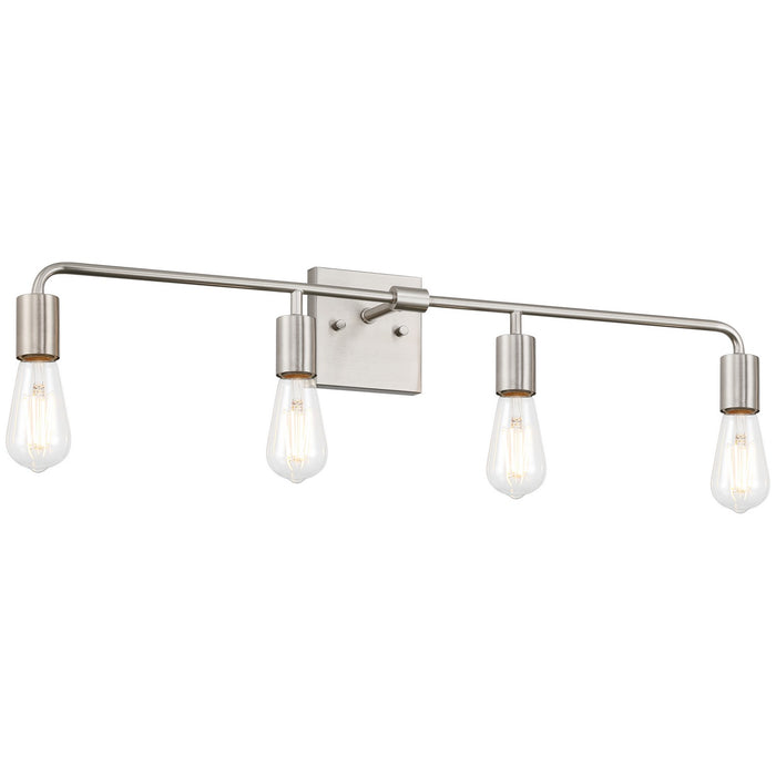Access - 62444-BS - Four Light Vanity - Virgin - Brushed Steel