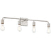 Access - 62444-BS - Four Light Vanity - Virgin - Brushed Steel
