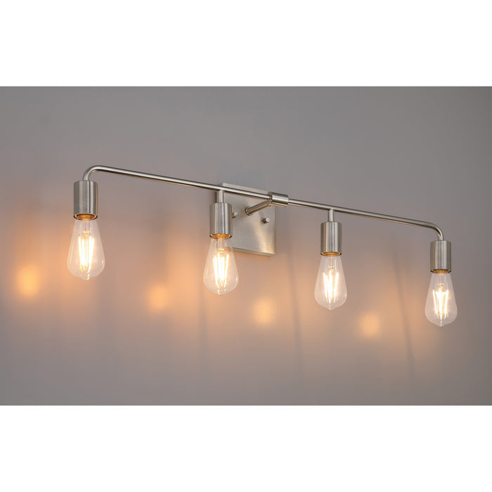 Access - 62444-BS - Four Light Vanity - Virgin - Brushed Steel