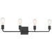 Access - 62444-MBL - Four Light Vanity - Virgin - Matte Black
