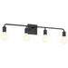 Access - 62444-MBL - Four Light Vanity - Virgin - Matte Black