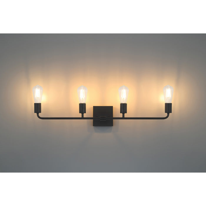 Access - 62444-MBL - Four Light Vanity - Virgin - Matte Black