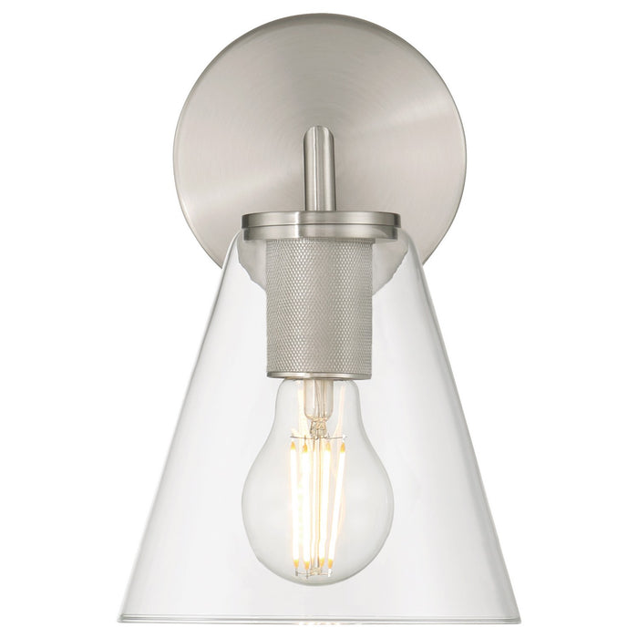 Access - 62631-BS/CLR - One Light Wall Sconce - Katie - Brushed Steel