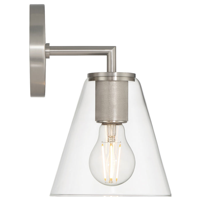Access - 62631-BS/CLR - One Light Wall Sconce - Katie - Brushed Steel