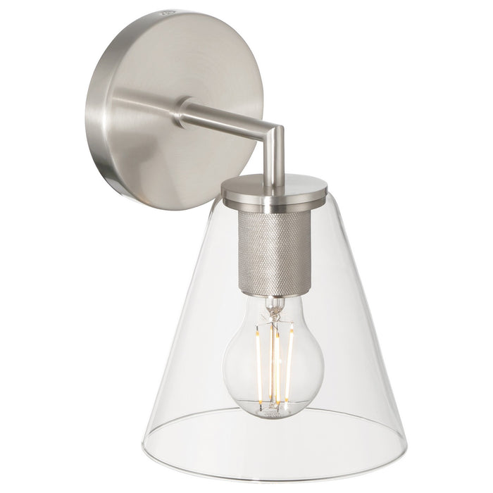Access - 62631-BS/CLR - One Light Wall Sconce - Katie - Brushed Steel