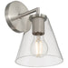 Access - 62631-BS/CLR - One Light Wall Sconce - Katie - Brushed Steel
