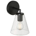Access - 62631-MBL/CLR - One Light Wall Sconce - Katie - Matte Black