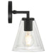 Access - 62633-MBL/CLR - Three Light Vanity - Katie - Matte Black