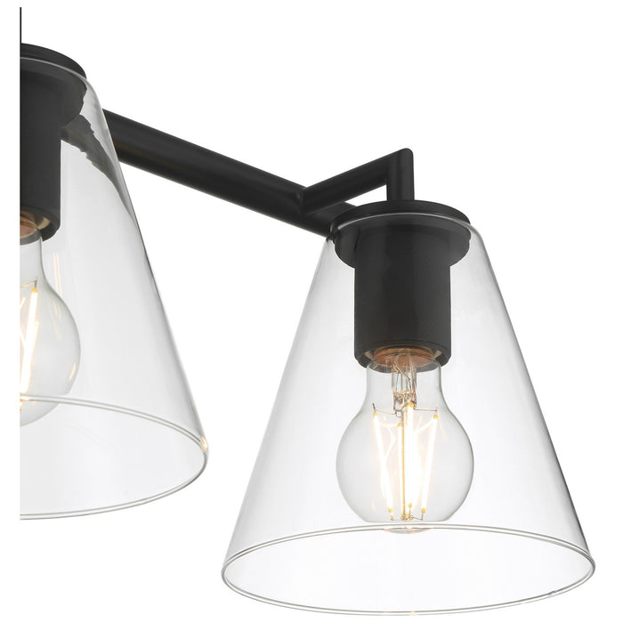 Access - 62633-MBL/CLR - Three Light Vanity - Katie - Matte Black