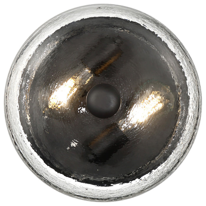 Access - 63019-MBL/CLR - Two Light Flush Mount - Lindsay - Matte Black