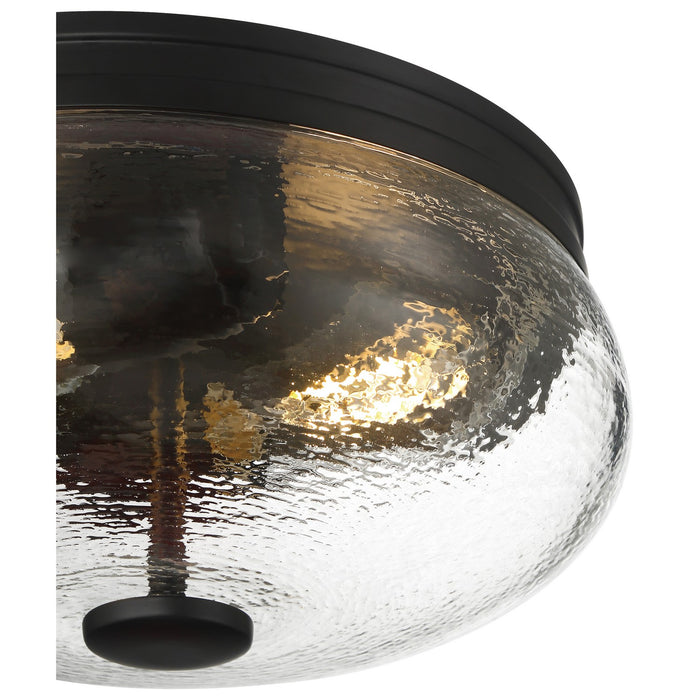 Access - 63019-MBL/CLR - Two Light Flush Mount - Lindsay - Matte Black
