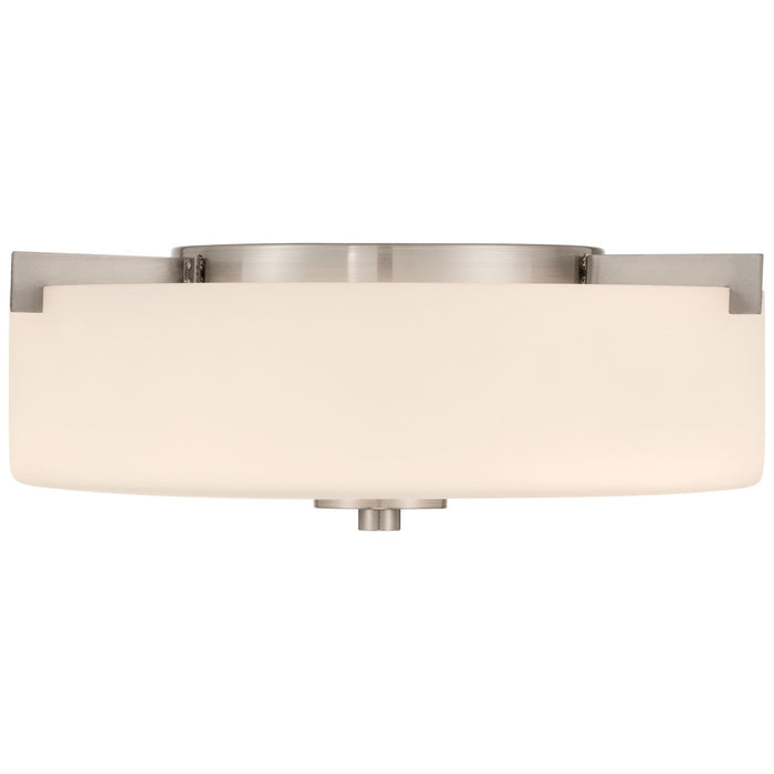 Access - 63038-BS/OPL - Two Light Flush Mount - Rachel - Brushed Steel