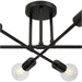 Access - 63042-MBL - Six Light Semi Flush Mount - Marin - Matte Black