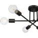 Access - 63042-MBL - Six Light Semi Flush Mount - Marin - Matte Black