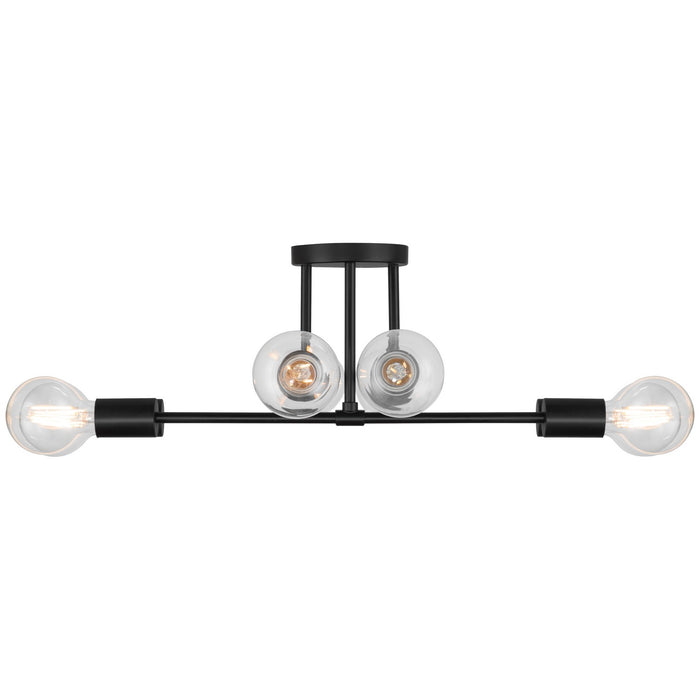 Access - 63044-MBL - Eight Light Semi Flush Mount - Nova - Matte Black
