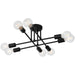 Access - 63044-MBL - Eight Light Semi Flush Mount - Nova - Matte Black