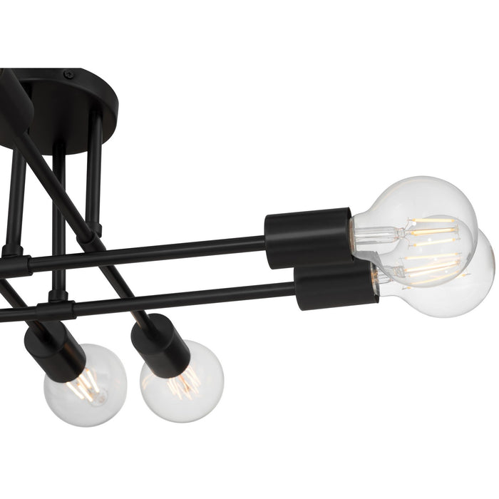 Access - 63044-MBL - Eight Light Semi Flush Mount - Nova - Matte Black