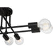 Access - 63044-MBL - Eight Light Semi Flush Mount - Nova - Matte Black