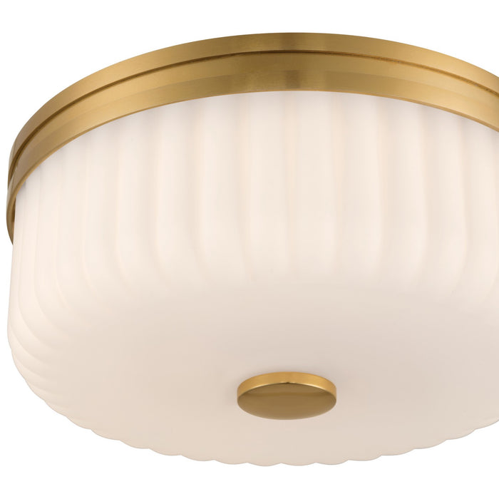 Access - 63048LEDDCS-AB/OPL - LED Flush Mount - Daniella - Antique Brass