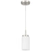 Access - 63082-BS/OPL - One Light Pendant - Iris - Brushed Steel