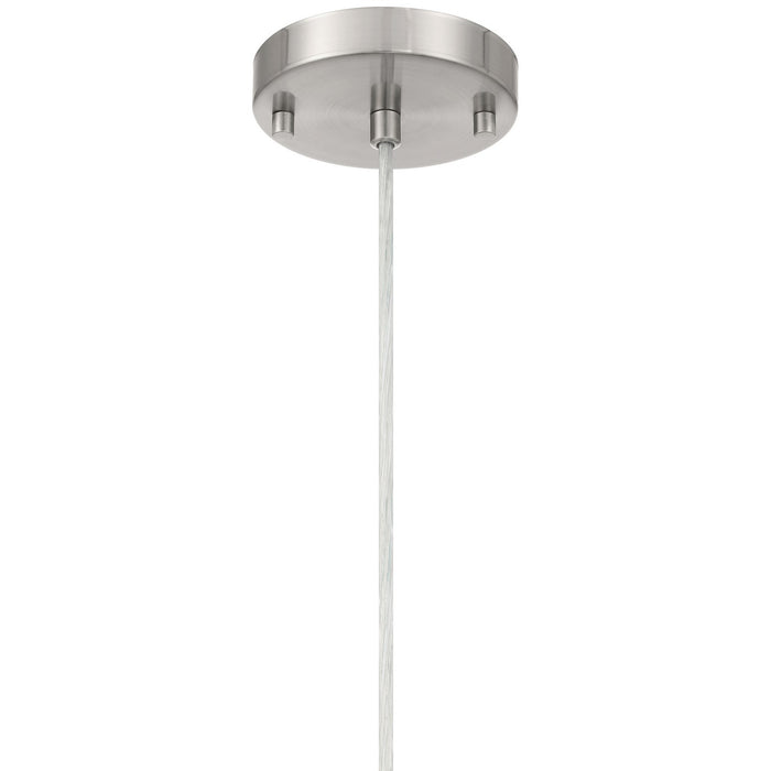 Access - 63082-BS/OPL - One Light Pendant - Iris - Brushed Steel