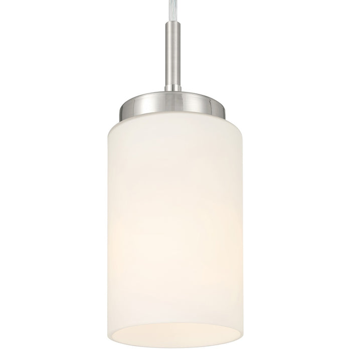 Access - 63082-BS/OPL - One Light Pendant - Iris - Brushed Steel