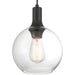 Access - 63090-MBL/CLR - One Light Pendant - Chantelle - Matte Black