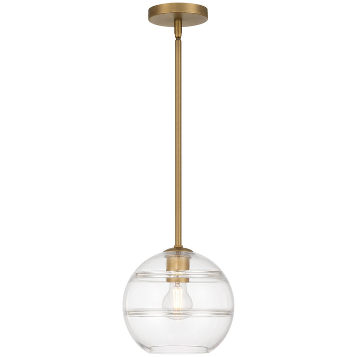 Access - 63092-ABB/CRB - One Light Pendant - Swirl - Antique Brushed Brass