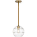 Access - 63092-ABB/CRB - One Light Pendant - Swirl - Antique Brushed Brass