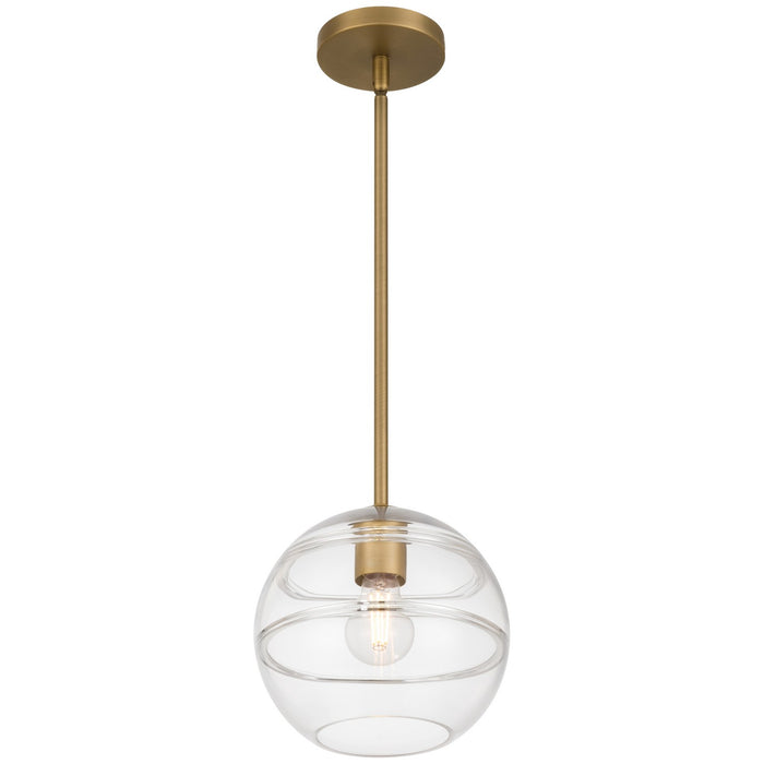 Access - 63092-ABB/CRB - One Light Pendant - Swirl - Antique Brushed Brass