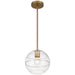 Access - 63092-ABB/CRB - One Light Pendant - Swirl - Antique Brushed Brass