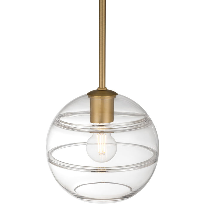 Access - 63092-ABB/CRB - One Light Pendant - Swirl - Antique Brushed Brass