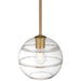 Access - 63092-ABB/CRB - One Light Pendant - Swirl - Antique Brushed Brass