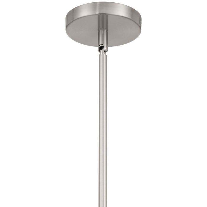 Access - 63092-BS/CRB - One Light Pendant - Swirl - Brushed Steel