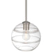 Access - 63092-BS/CRB - One Light Pendant - Swirl - Brushed Steel