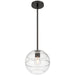 Access - 63092-MBL/CRB - One Light Pendant - Swirl - Matte Black