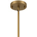 Access - 63098-ABB/WHT - One Light Pendant - Dahlia - Antique Brushed Brass