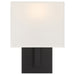 Access - 64061LEDDLP-MBL/WH - LED Wall Sconce - Mid Town - Matte Black