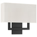 Access - 64062LEDDLP-MBL/WH - LED Wall Sconce - Mid Town - Matte Black
