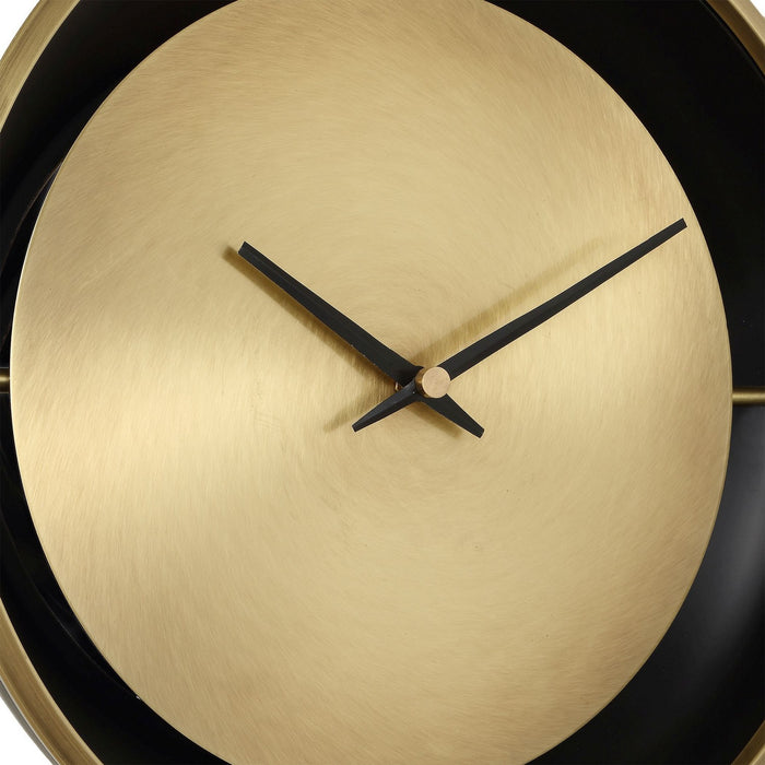 Uttermost - 06107 - Table Clock - Velar - Brushed Brass