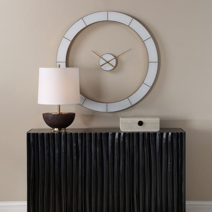 Uttermost - 06468 - Wall Clock - Ivory Halo - Gold