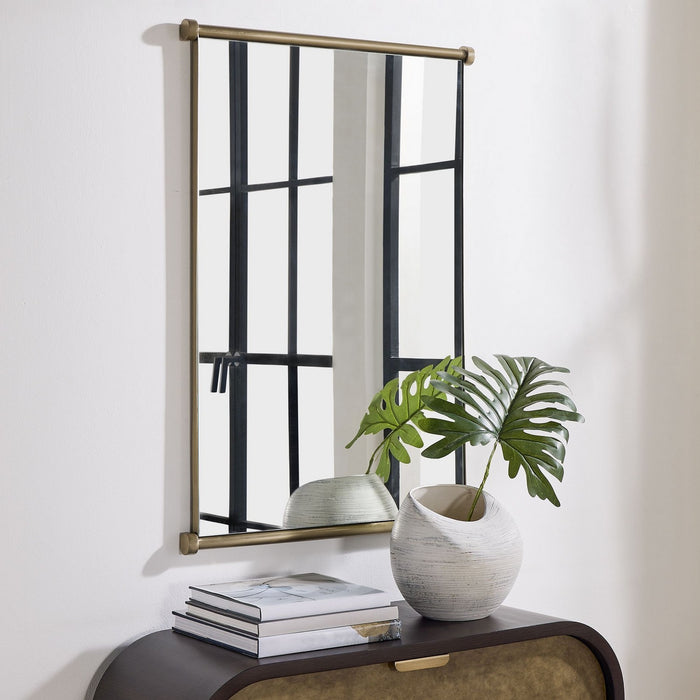 Uttermost - 08312 - Mirror - Scroll - Antique Brass