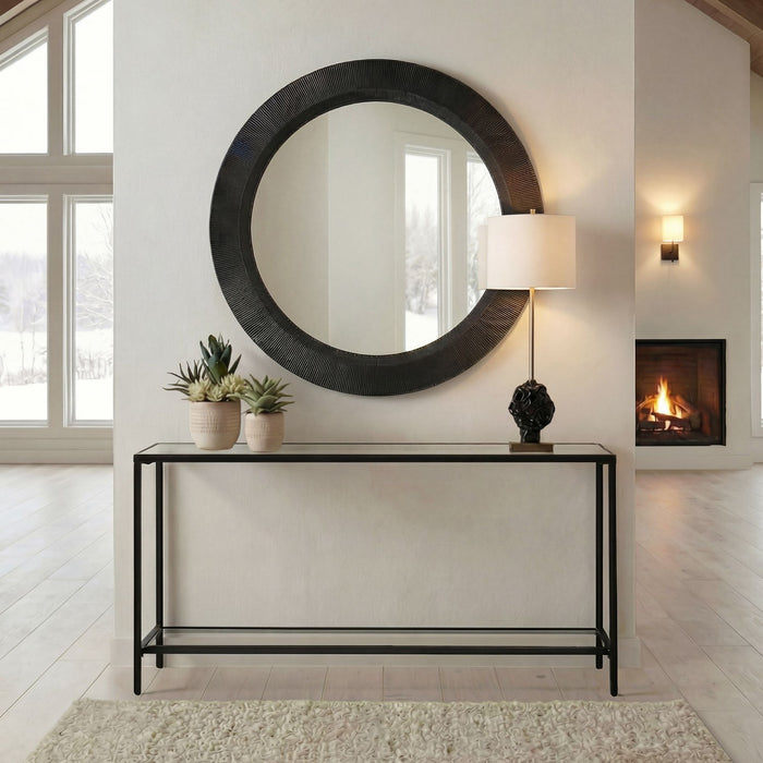 Uttermost - 08355 - Mirror - Montgomery - Rustic Black