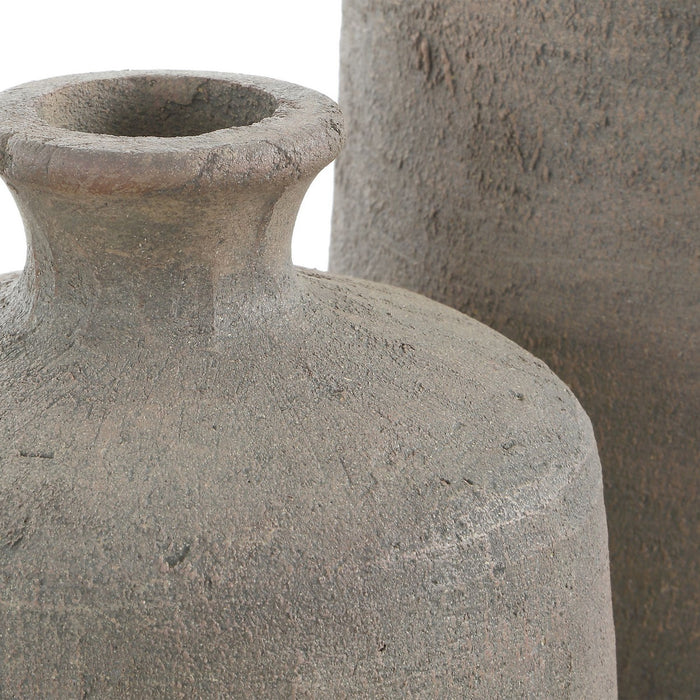 Uttermost - 18302 - Vases, S/2 - Terrene - Nature With Their Earthy Tones And Stone